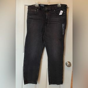 Gap Vintage Slim high rise stretch distressed Black jeans